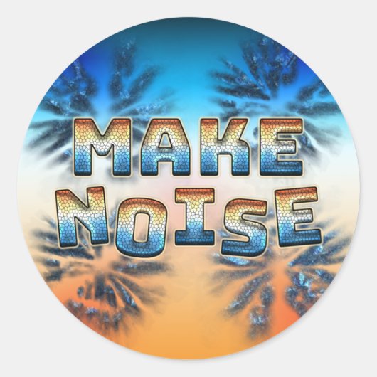 Geluid maken ronde sticker (Voorkant)
