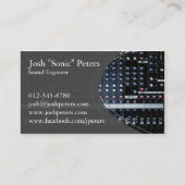 Geluid mengen console grijs Visitekaartje (Voorkant)