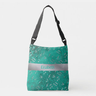geluid, metaal, muziek, muzikaal, teken, noot, vor crossbody tas