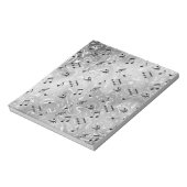 geluid, metaal, muziek, muzikaal, teken, noot, vor notitieblok (Linkerzijde)