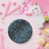 geluid, metaal, muziek, muzikaal, teken, noot, vor papieren bordje (Feest)