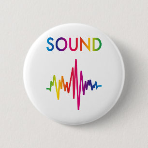 GELUID RONDE BUTTON 5,7 CM