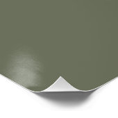 Geluid-Sky Mos Groen Glanzende Poster (Hoek)