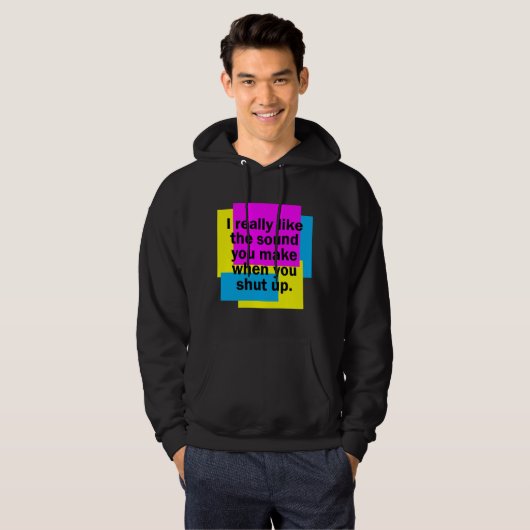 Geluid stilzetten hoodie (Voorkant volledig)