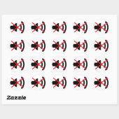 🔊 geluid uit 🔇 ronde sticker (Vel)