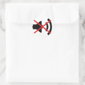 🔊 geluid uit 🔇 ronde sticker (Tas)