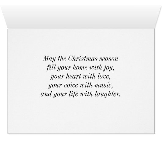 Geluid van Carolers kerstKaart (Binnen Horizontaal (Onder))