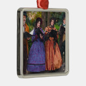 Geluid van Carolers Metalen Ornament (Rechts)