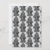 Geluid van de Alarm Firetruck Verjaardag Uitnodigi Feestdagenkaart (Achterkant)