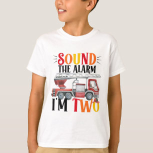 Geluid van de brandweerwagen - Alarm 2e verjaardag T-shirt