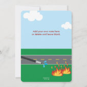 Geluid van de Dalmatian Dog Birthday, een vrachtwa Kaart (Achterkant)