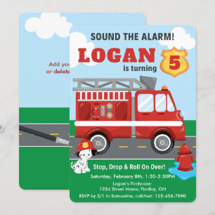 Geluid van de Dalmatian Dog Birthday, een vrachtwa Kaart