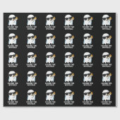 Geluid van de grappige ghost Bugle Pun Dark BG Cadeaupapier (Vlak)