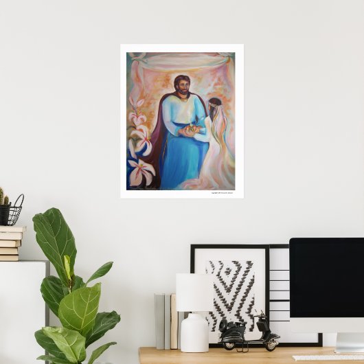 Geluid van de Lilies van Sue Ann Jackson Poster (Thuiskantoor)