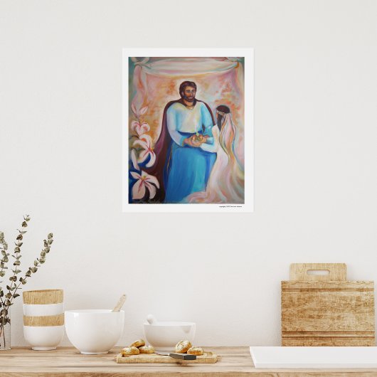 Geluid van de Lilies van Sue Ann Jackson Poster (Keuken)