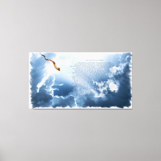 Geluid van de Shofar-Canvas Print (Voorkant)