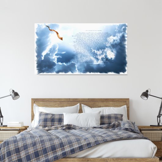 Geluid van de Shofar-Canvas Print (Insitu (Slaapkamer))