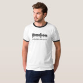Geluid van de stad | Mannen Ringer T-shirt (Voorkant volledig)