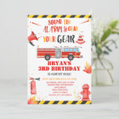 Geluid van de uitnodiging van de alarmbrandweerman (Staand voorkant)