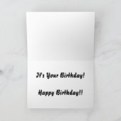 Geluid van de verjaardag van de trompetten kaart (Binnen)