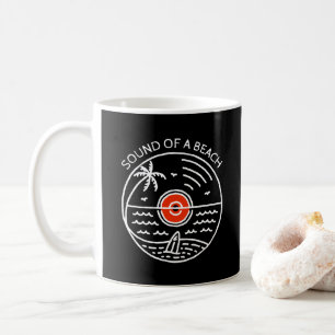 Geluid van een strand koffiemok