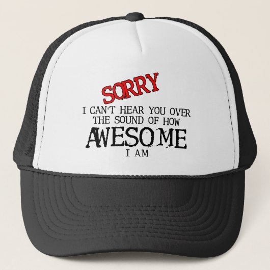 Geluid van Geweldige Grappige Hoed Muts Humor Trucker Pet (Voorkant)