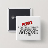 Geluid Van Geweldige Grappige Knop Humor Vierkante Button 5,1 Cm (Voorkant /achterkant)