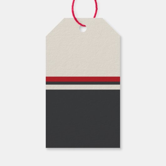 Geluid van het Alarm Minimalist Brandweerman Baby  Cadeaulabel (Achterkant)