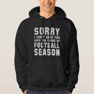 Geluid van het voetbalseizoen hoodie