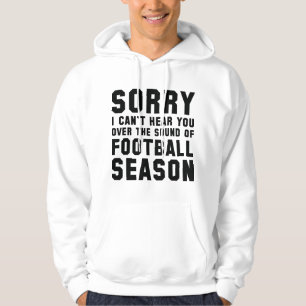 Geluid van het voetbalseizoen hoodie