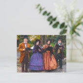 Geluid van Kerstzangers Briefkaart (Staand voorkant)