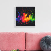 Geluid van kleuren Muziek Explosie Canvas Muurkuns (Insitu (Woonkamer))