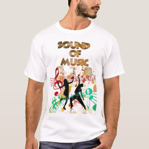 Geluid van Music Dansend Colorful Mannen T-shirt