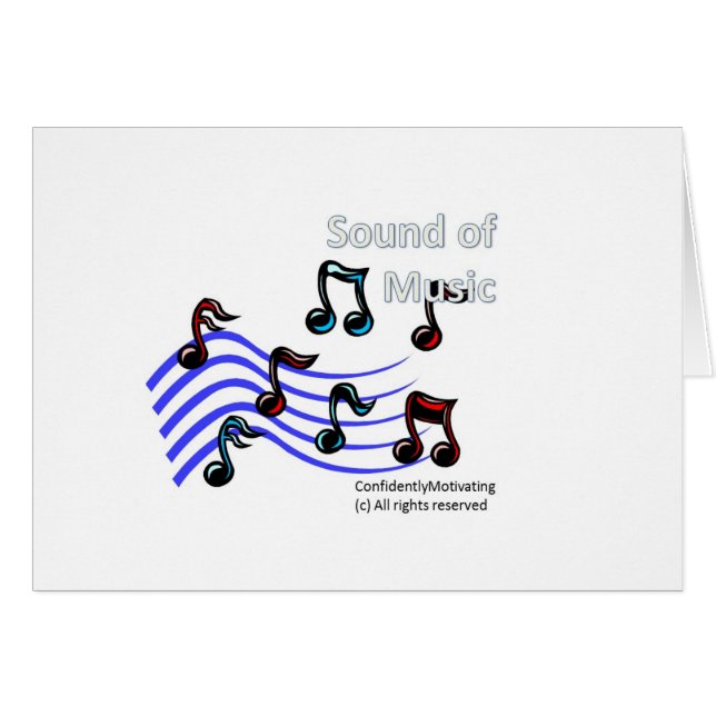 Geluid van muziek (Voorkant Horizontaal)