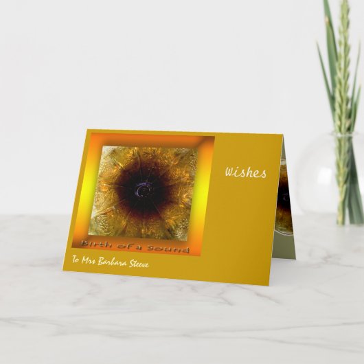 Geluid van muziek feestdagen kaart (Voorkant)