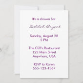 Geluid van muziekinspirerende uitnodiging (Achterkant)