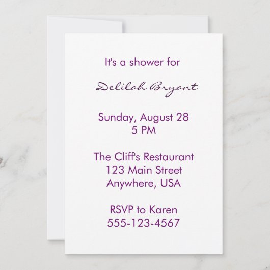 Geluid van muziekinspirerende uitnodiging (Achterkant)