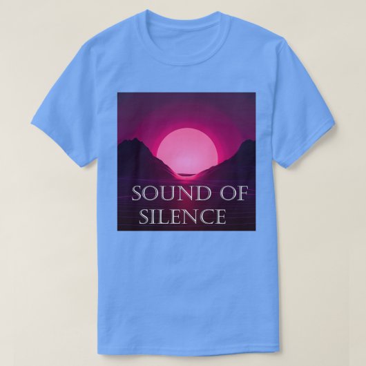 Geluid van stilte Vaporwave art digital art roze s T-shirt (Design voorkant)