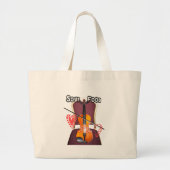 Geluid van v love hakuna matata valentijn grote tote bag (Voorkant)