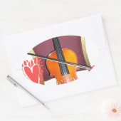 Geluid van v love hakuna matata valentijn ovale sticker (Envelop)