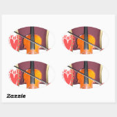 Geluid van v love hakuna matata valentijn ovale sticker (Vel)