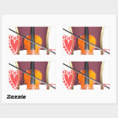 Geluid van v love hakuna matata valentijn rechthoekige sticker (Vel)