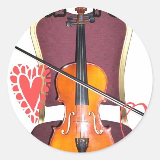 Geluid van v love hakuna matata valentijn ronde sticker (Voorkant)