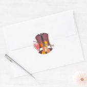 Geluid van v love hakuna matata valentijn ronde sticker (Envelop)