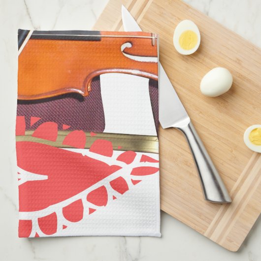 Geluid van v love hakuna matata valentijn theedoek (Quarter Fold)