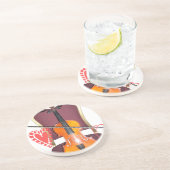 Geluid van v love hakuna matata valentijn zandsteen onderzetter (Zijkant)