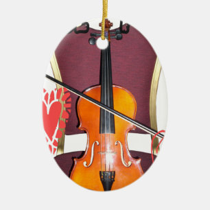 Geluid van Violin love hakuna matata valentijn Keramisch Ornament