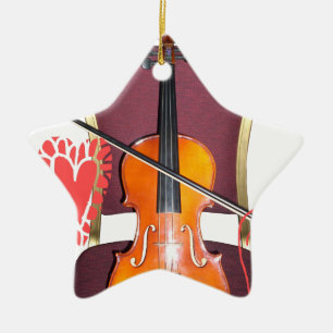 Geluid van Violin love hakuna matata valentijn Keramisch Ornament
