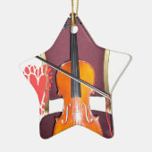 Geluid van Violin love hakuna matata valentijn Keramisch Ornament (Links)