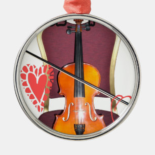 Geluid van Violin love hakuna matata valentijn Metalen Ornament